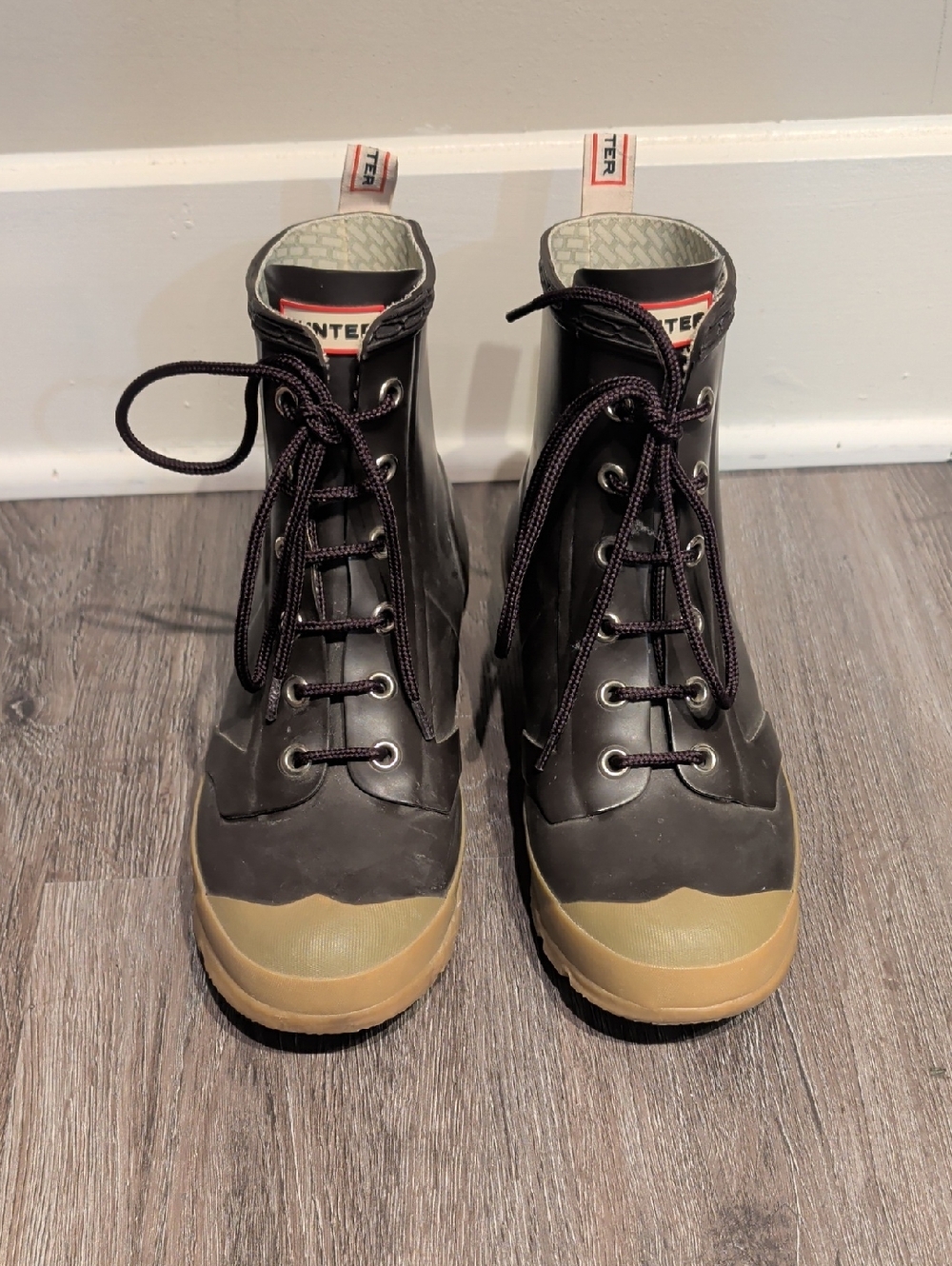 Hunter Lace-Up Rain Boots